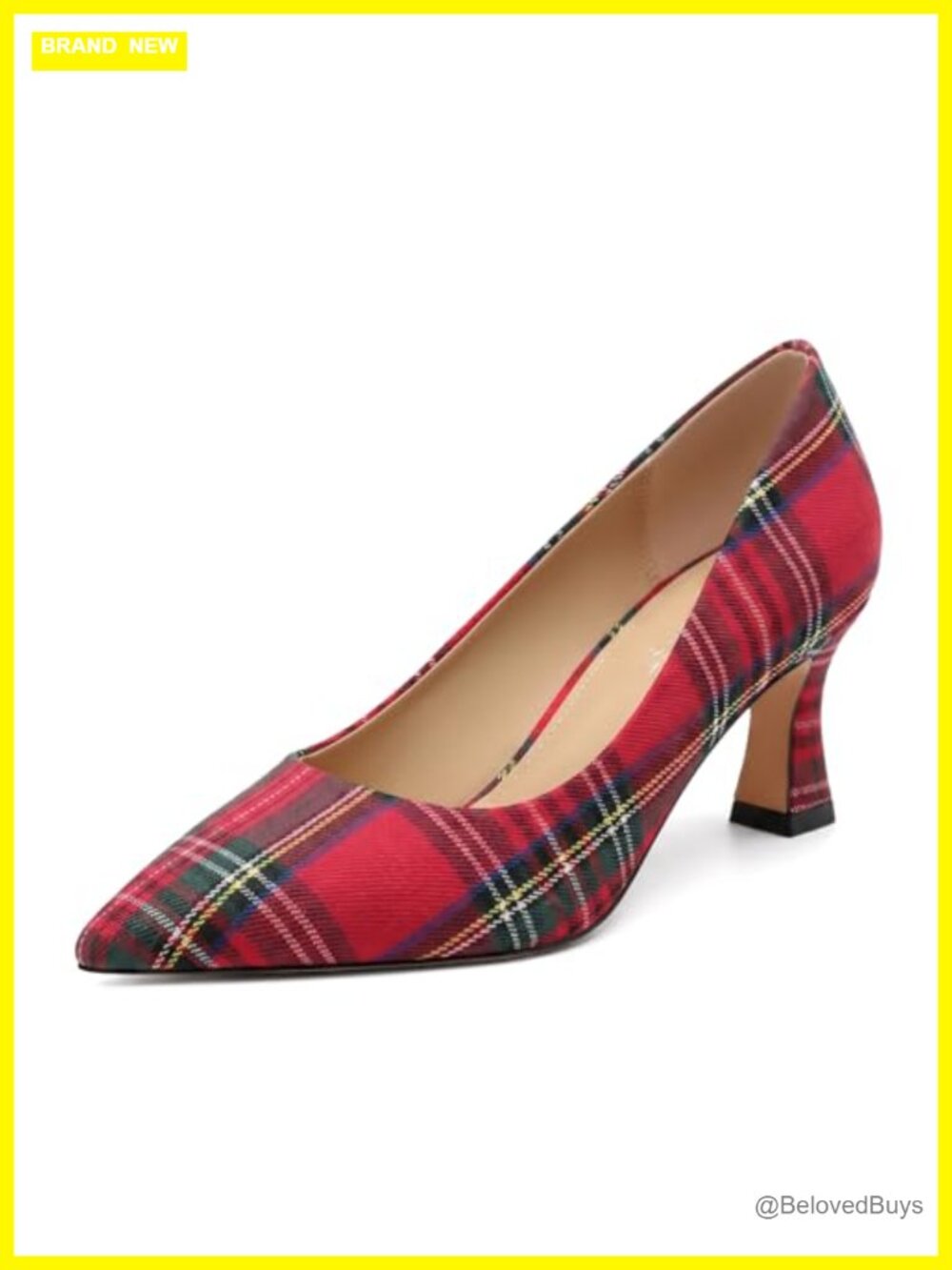 Women's Pointed Toe Slip On High Heel Pumps 2.5 Inch Stiletto Dress Shoes